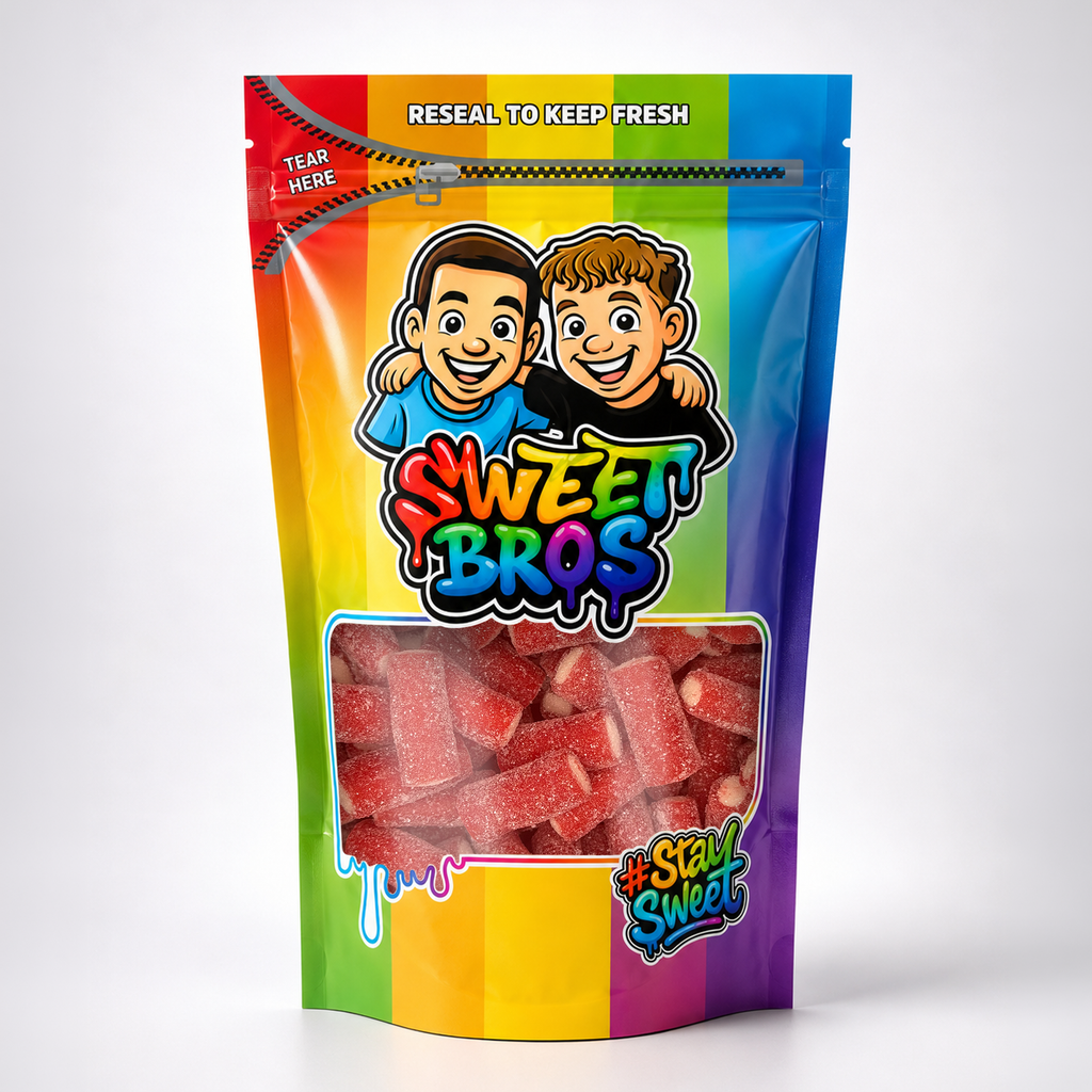 Sour Strawberry Pencil Bites